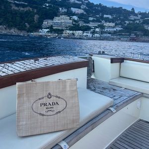 Prada Natural Raffia Paglia Tote